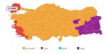 01 Kasım 2015 Seçim sonuçları haritası